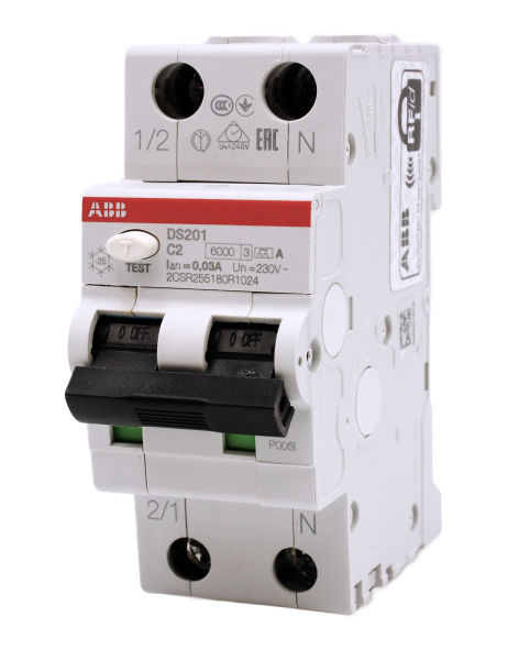 ABB FILS-Schalter DS201A-C2/0,03 Typ A 2A 30mA